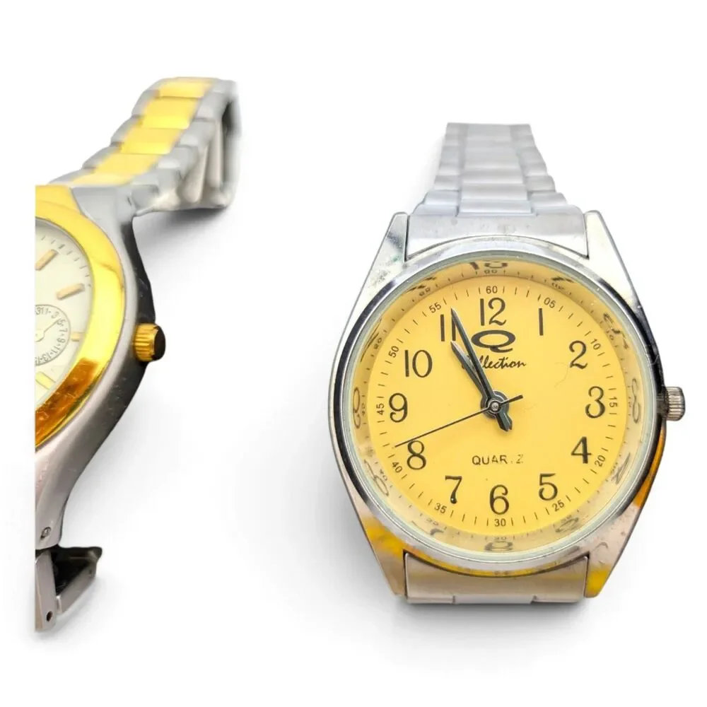 Q Collection K Collection Quartz Watches Lot of 3 Two Tone Untested